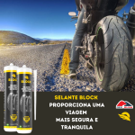 VACINA SELANTE PREVENTIVA PARA PNEUS DE MOTO - BLOCK MOTOS (300 ml) 