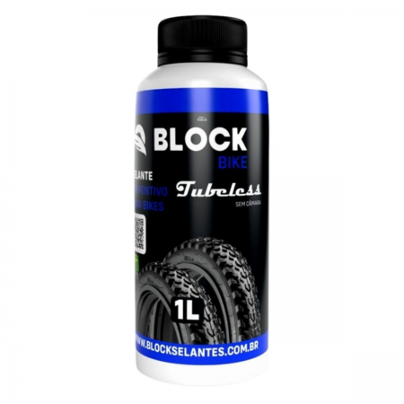 SELANTE PREVENTIVO P/ PNEUS DE BICICLETA SEM CÂMARA - BLOCK BIKE PROFISSIONAL  (1 Litro)