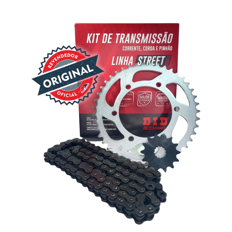 KIT TRANSMISSAO DID - C/ RETENTOR - HONDA NX4 FALCON - 40/15T (520V-106ZB)