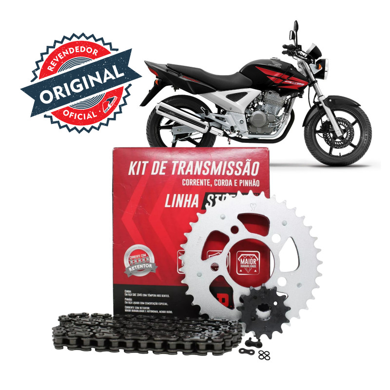 KIT TRANSMISSAO DID - C/ RETENTOR - HONDA CBX 250 TWISTER 37/13T 520V-106ZB