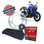 KIT TRANSMISSÃO DID - C/ RETENTOR - YAMAHA FZ25 FAZER 250 2018 A 2023 - 46/15T (428HXV-136L)