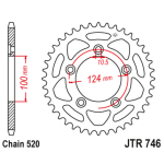 KIT TRANSMISSÃO DID - EXTRA PREMIUM C/ RETENTOR - DUCATI SCRAMBLER 800 - 46/15 - (520VX3-104ZB)