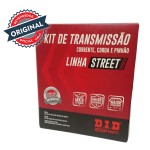 KIT TRANSMISSAO DID - C/ RETENTOR - HONDA CG 160 TITAN/FAN/CARGO 44/15T - (428HXV-118L)