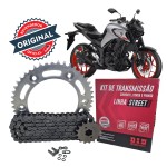 KIT TRANSMISSÃO DID - C/ RETENTOR - YAMAHA MT03 321cc (16-17); YZF R3 (15-18) - 43/14T (520VD - 112ZB)