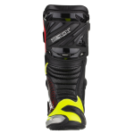 BOTA ESPORTIVA P/ MOTOCICLISTA TEXX PISTA PRETA, VERMELHA E AMARELA TAM 42