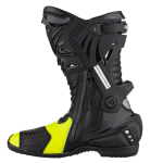 BOTA ESPORTIVA P/ MOTOCICLISTA TEXX PISTA PRETA, VERMELHA E AMARELA TAM 42