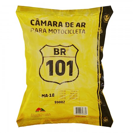 CÂMARA DE AR BR101 2.50-17 CRYPTON (02-07), POP 100 (05-09), BIZ 100 (95-06), BIZ 125 (06-24) (DIANTEIRO)