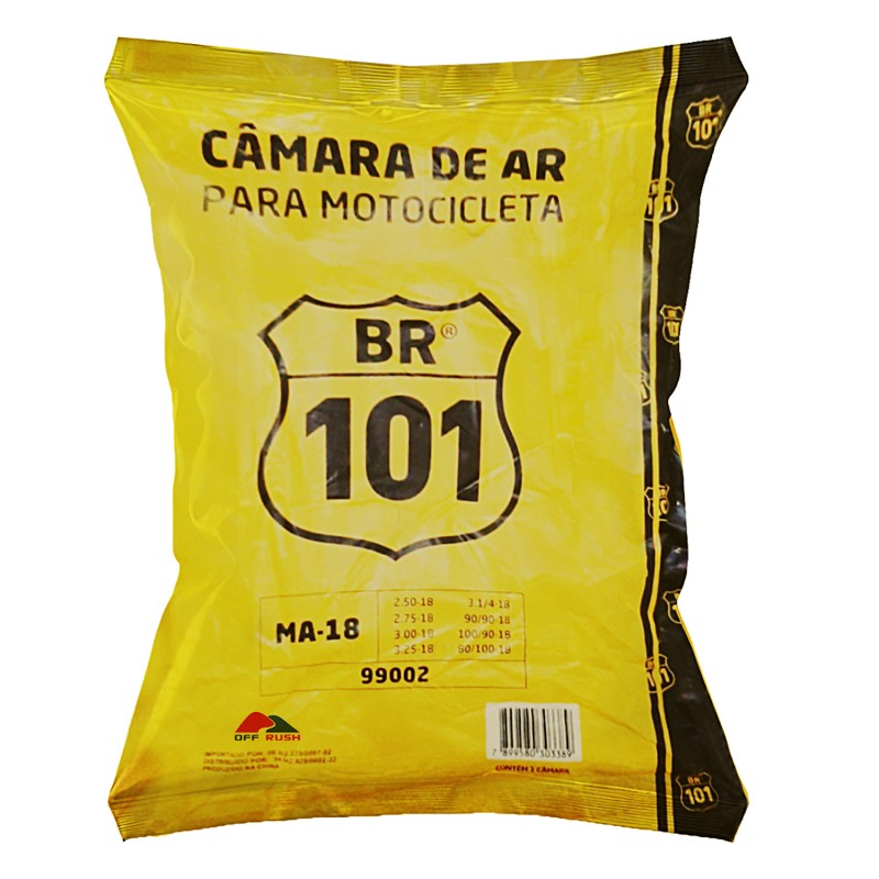 CAMARA DE AR BR101 3.00-14 BIZ 100 // BIZ 125 // POP 100 (TRASEIRO)