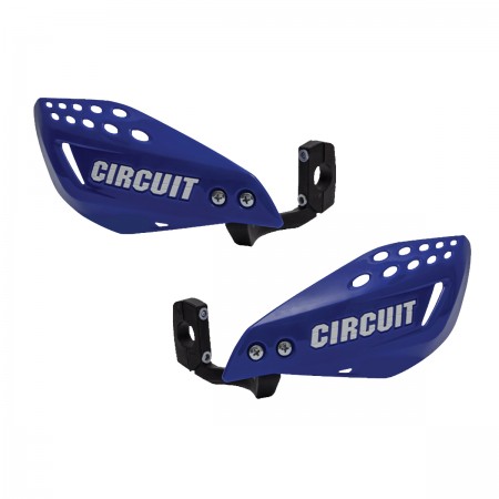 PROTETOR DE MÃO CIRCUIT - VECTOR - HASTE DE NYLON - AZUL E BRANCO - MODELO UNIVERSAL P/ TODO TIPO DE MOTO