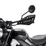 PROTETOR DE MÃO CIRCUIT - VECTOR - HASTE DE NYLON - CARBONO COM CINZA - MODELO UNIVERSAL P/ TODO TIPO DE MOTO