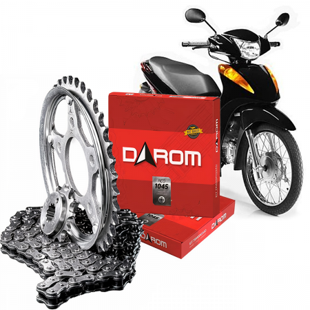 KIT TRANSMISSÃO DAROM BIZ 100 (98-05) - (428HX108LX35TX15T)