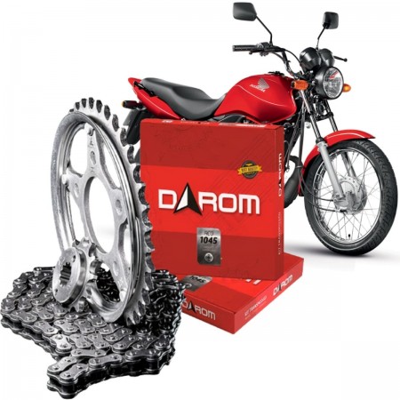 KIT TRANSMISSÃO DAROM HONDA CG 125 (09-15) -  (428HX116LX43TX14T)  