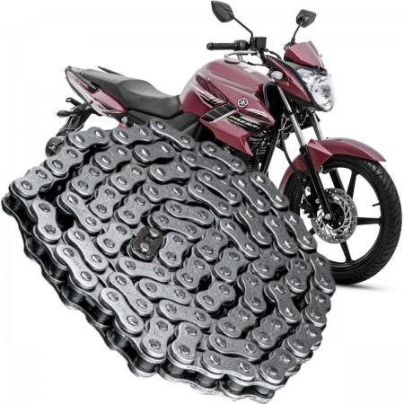 CORRENTE TRANSMISSÃO DAROM 428HX126L YAMAHA YS 150 FAZER (14-21)