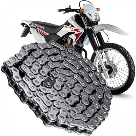 CORRENTE TRANSMISSÃO DAROM 520HX104L HONDA XR 250 (91-08), XRE 300 (09-24)