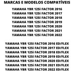 KIT TRANSMISSÃO DAROM YAMAHA YBR 125i 2016-2022 (428HX126LX34TX14T)
