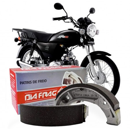 PATIM LONA DE FREIO - DIAFRAG  -  (D/T) WEB 100; SUPER 100; C100 DREAM; CG 125 77-99; ML - (MEDIDA STD)