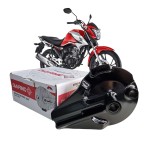 ESPELHO DE FREIO TRASEIRO PRETO - DIAFRAG - HONDA CG 150 TITAN SPORT 05-08; CG 160 TITAN