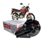 ESPELHO DE FREIO TRASEIRO PRETO - DIAFRAG - HONDA CG 150 TITAN SPORT 05-08; CG 160 TITAN