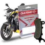 PASTILHA DE FREIO - DIAFRAG - URBAN TECH - ORGÂNICA - (D) YAMAHA FZ16/ BAJAJ ROUSER 200