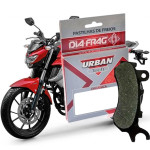 PASTILHA DE FREIO - DIAFRAG - URBAN TECH - ORGÂNICA - (D) YAMAHA FZ16/ BAJAJ ROUSER 200