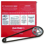 KIT TRANSMISSÃO DIAFRAG HONDA TITAN / FAN CG 125 2000 / 2008 [14D/44D/428Hx116L]