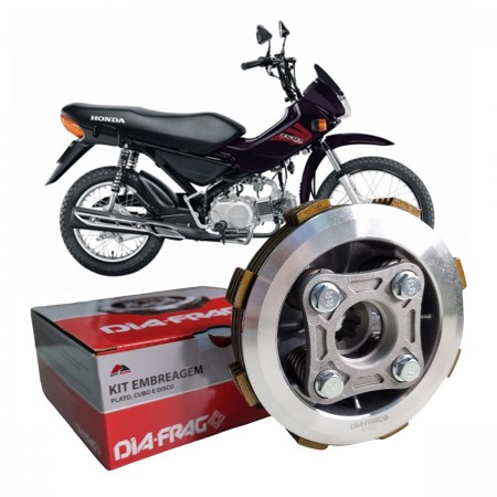 KIT EMBREAGEM COMPLETA DIAFRAG - HONDA POP 100 2007 A 2015