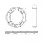 PATIM DE FREIO TRASEIRO DIAFRAG URBAN PRÓ SUZUKI YES 125 2005-2012 / INTRUDER 125 2008-2016 - COM MOLAS
