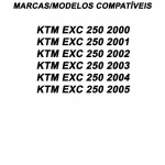 PISTÃO WOSSNER KTM EXC 250 00-05