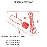 BIELA COMPLETA TXK TOP SUB-ZERO CG 125 08-08 / BROS 125 03-05