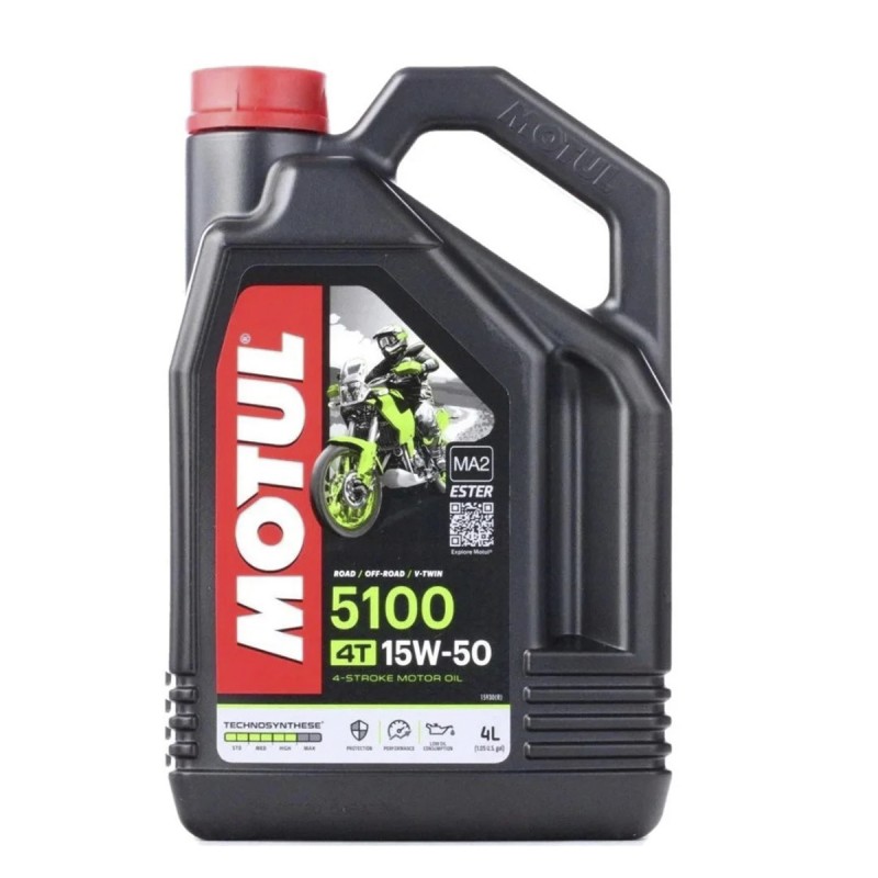 4 LITROS GALÃO ÓLEO DE MOTOR MOTUL 5100 4T 15W50 SEMI SINTÉTICO