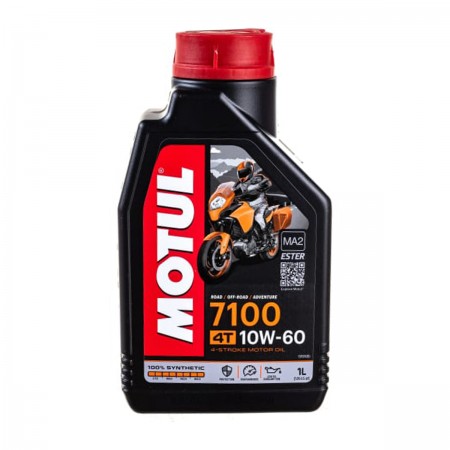 ÓLEO DE MOTOR LUBRIFICANTE MOTUL 7100 4T 10W60 100% SINTÉTICO KTM HUSQVARNA SHERCO MV AGUSTA - 1 LITRO