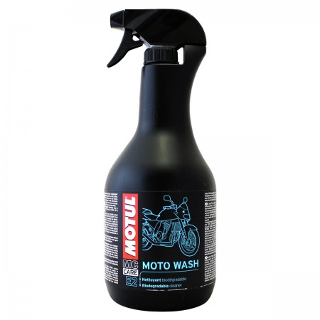 LIMPADOR EXTRA FORTE PARA MOTOS MOTUL E2 MOTO WASH LIMPA CARENAGENS METAIS TECIDOS VERNIZ PINTURA - 1 LITRO