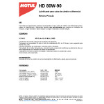 LUBRIFICANTE OLEO DE TRANSMISSAO CAMBIO DIFERENCIAL CARDAN - MOTUL - HD 80W90 - MINERAL - 1 LITRO