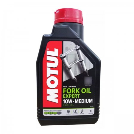 OLEO FLUIDO HIDRAULICO SUSPENSAO GARFO BENGALA - MOTUL - FORK OIL - EXPERT MEDIUM 10W - SEMI SINTETICO - 1 LITRO