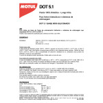 ÓLEO FLUÍDO DE FREIO E EMBREAGEM MOTUL BRAKE FLUID DOT 5.1 SINTÉTICO 500ML