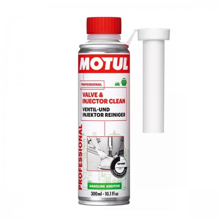 ADITIVO LIMPADOR DE VALVULAS DE ADMISSAO E BICOS INJETORES - MOTUL - VALVE & INJECTOR CLEAN - 300ML