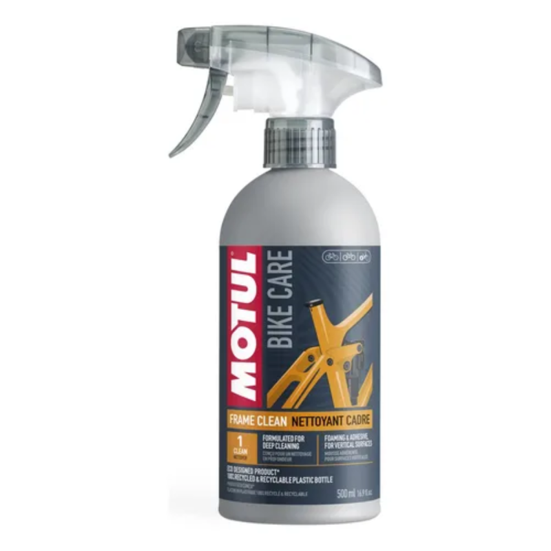 LIMPA QUADRO BIKE MOTUL MTB 500ML – LIMPEZA COMPLETA PARA BICICLETAS USO DIÁRIO OU PROFISSIONAL