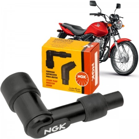 CACHIMBO DE VELA NGK LD05FP BIZ 100 / CG 125 / YBR 125 / FAZER 250