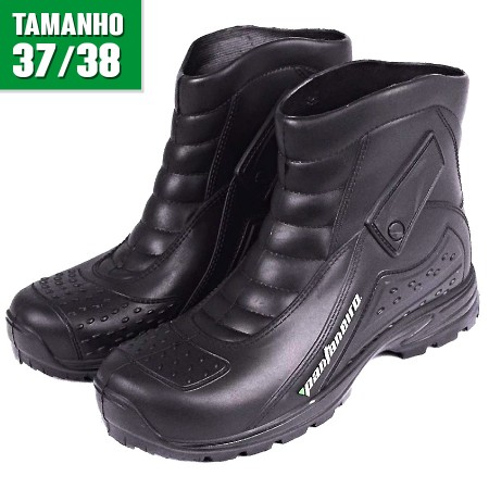 BOTA DE CHUVA PVC IMPERMEÁVEL PANTANEIRO - PRETOBOTA DE CHUVA PVC IMPERMEÁVEL PANTANEIRO TAMANHO 37/38 - PRETO