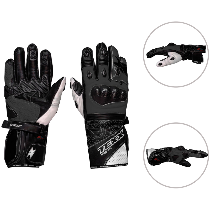 Luvas Texx Pista Preta E Cinza  Xl