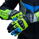 Luvas Texx Pista Azul E Verde    S