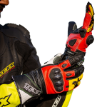 Luvas Texx Pista Vermelha E Amarela 4xl