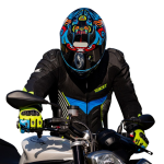 Macacao Texx 1 Peca Pista Preto Azul E Verde 5xl - 62
