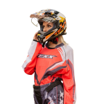 CAPACETE TEXX GROW CROSS MOTOCROSS TRILHA OFF ROAD LARANJA (TAM 60)