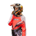 CAPACETE TEXX GROW CROSS MOTOCROSS TRILHA OFF ROAD LARANJA (TAM 56)