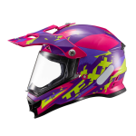 CAPACETE TEXX GROW CROSS MOTOCROSS TRILHA OFF ROAD ROSA (TAM 62)