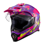 CAPACETE TEXX GROW CROSS MOTOCROSS TRILHA OFF ROAD ROSA (TAM 62)