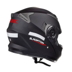 CAPACETE TEXX GLADIATOR ESCAMOTEÁVEL ARTICULADO PRETO FOSCO (TAM 58)