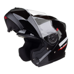 CAPACETE TEXX GLADIATOR ESCAMOTEÁVEL ARTICULADO PRETO BRILHANTE (TAM 58)