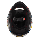 CAPACETE TEXX HAWK HUNGER FECHADO BRANCO E AMARELO (TAM 56)